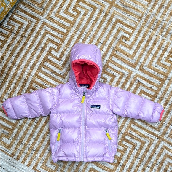 Patagonia Baby Hi-Loft Down Sweater Hoody Jacket - 6-12 months - Picture 1 of 6